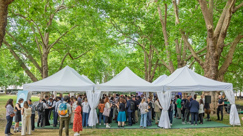 London Climate Action Week 2025 event tents 